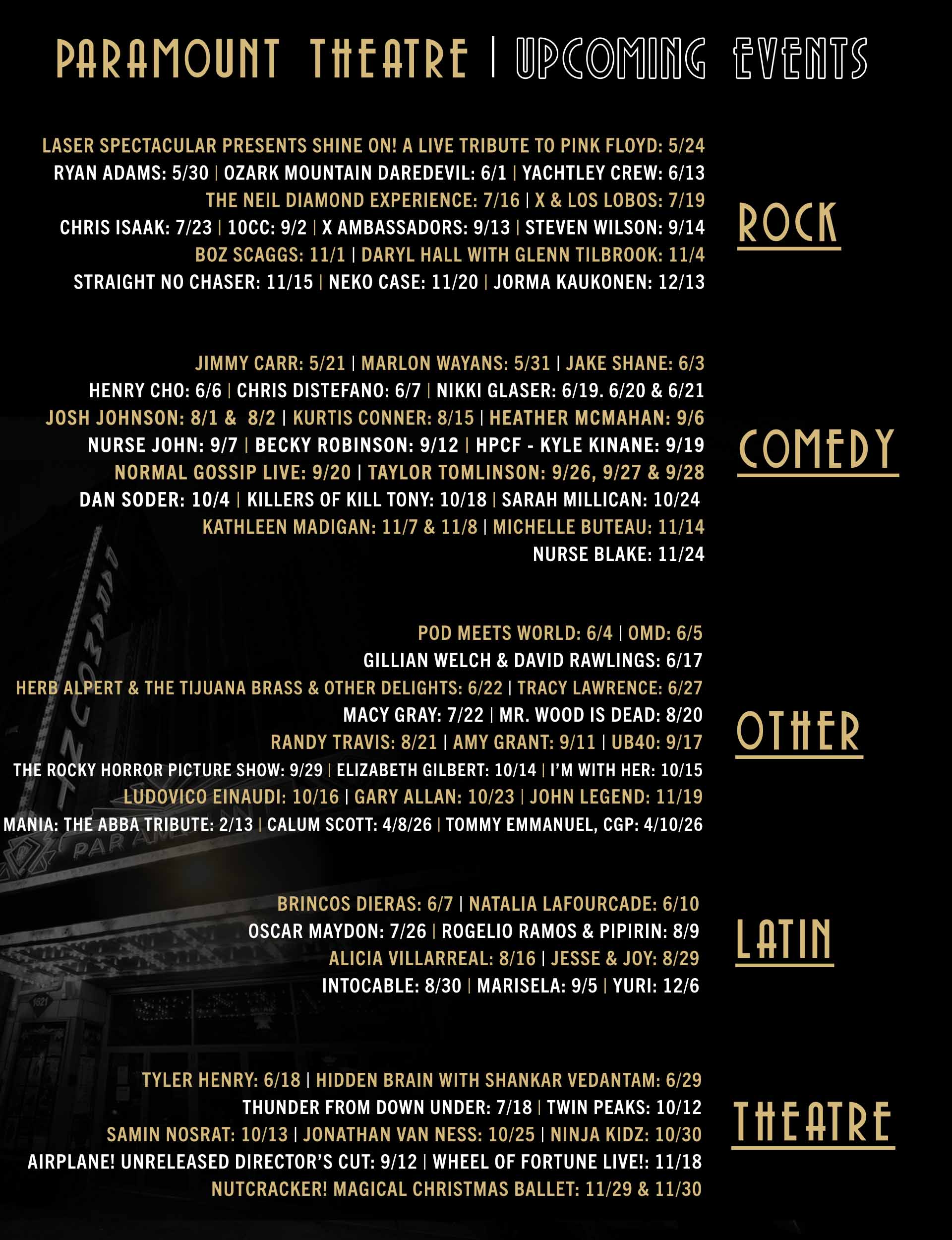 Upcoming Events 